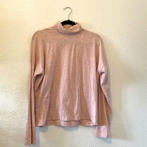 Light pink madewell turtleneck